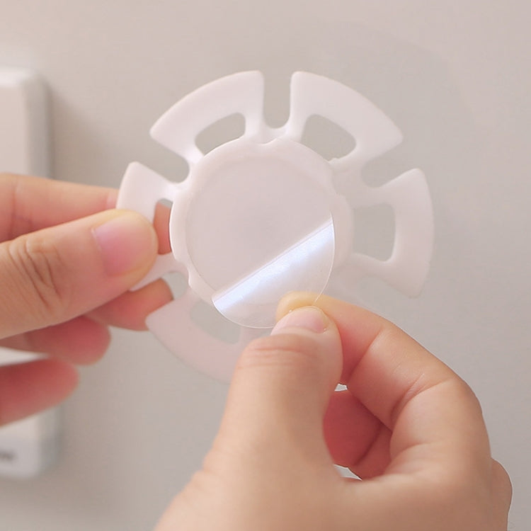 6 PCS Power Cable Data Cable Winder Traceless Paste Hook Cable Organizer(Random Color Delivery) - Cable Organizer by PMC TechLife | Online Shopping South Africa | PMC TechLife