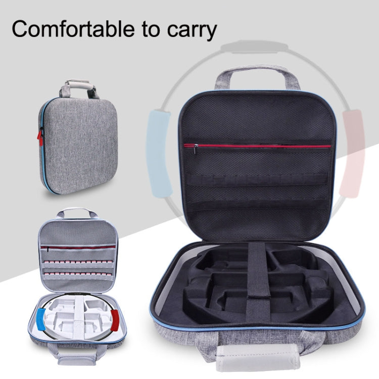 GH1865 EVA Hard Shell Fitness Ring Game Console Storage Bag For Nintendo Switch(Gray) - Bags by PMC TechLife | Online Shopping South Africa | PMC TechLife | Buy Now Pay Later Mobicred