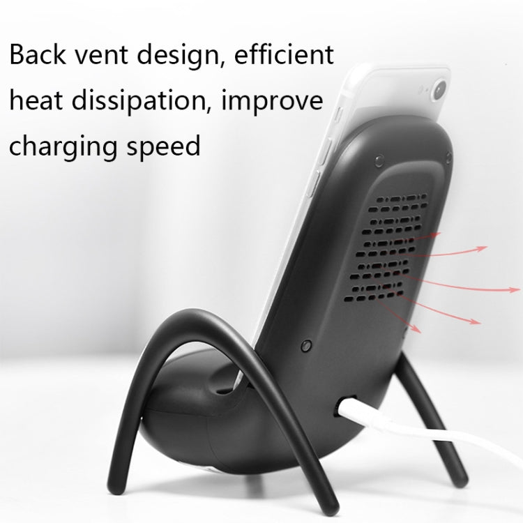 JP-wxc Chair Shape Wireless Charger with Amplifier Function(White) - Wireless Charger by PMC TechLife | Online Shopping South Africa | PMC TechLife