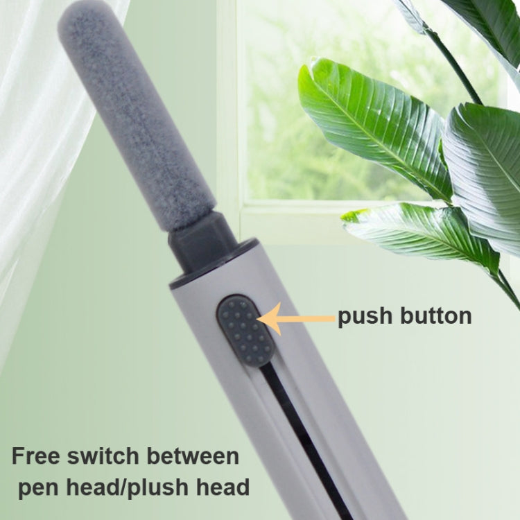 5 PCS Portable Second-generation Telescopic Headset Cleaning Pen Keyboard Dust Brush(White) - Other Accessories by PMC TechLife | Online Shopping South Africa | PMC TechLife