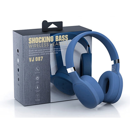 VJ087 Folding Wireless Sports Bluetooth Gaming Headset(Blue) - Headset & Headphone by PMC Jewellery | Online Shopping South Africa | PMC Jewellery