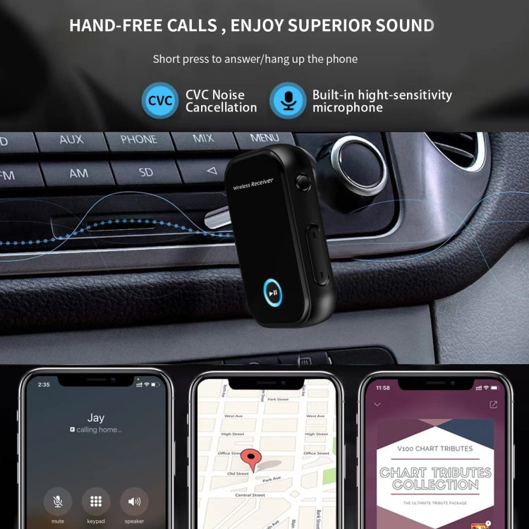 Car Bluetooth 5.0 Audio Receiver 3.5mm Bluetooth Converter - Bluetooth Adapters by PMC Jewellery | Online Shopping South Africa | PMC Jewellery