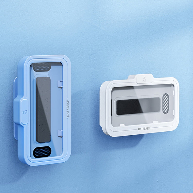 Oatsbasf  Bathroom Waterproof Phone Case Holder Shower Phone Box Wall Mount Phone Holder(Blue) - Hand-Sticking Bracket by Oatsbasf | Online Shopping South Africa | PMC Jewellery