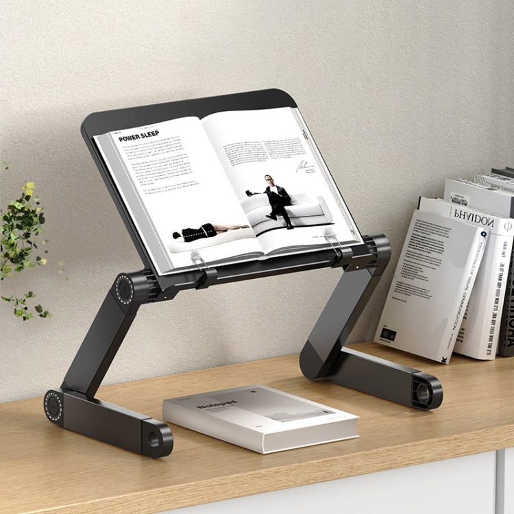 L03 Adjustable Lifting Reading Rack Book Holder Laptop Stand,Style��� Double Section Black - Holder & Storage Rack by PMC TechLife | Online Shopping South Africa | PMC TechLife | Buy Now Pay Later Mobicred