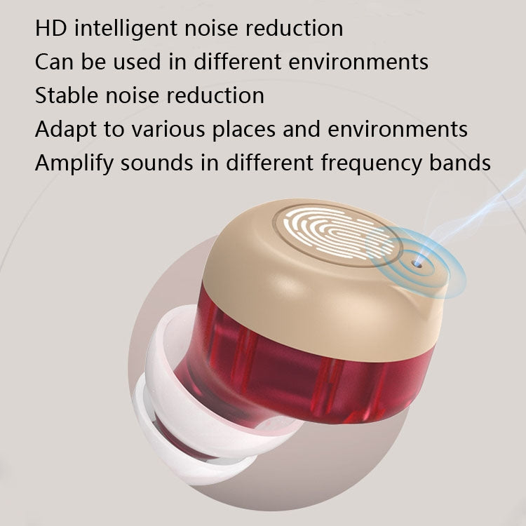 Older Young Sound Amplifier Sound Collector Hearing Aid(Red Blue) - Hearing Aids by null | Online Shopping South Africa | PMC Jewellery | Buy Now Pay Later Mobicred