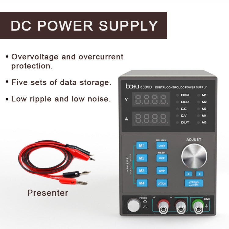 BAKU BA-3305D 5A/30V CNC DC High Power Supply(EU Plug) - Power Supply by BAKU | Online Shopping South Africa | PMC Jewellery