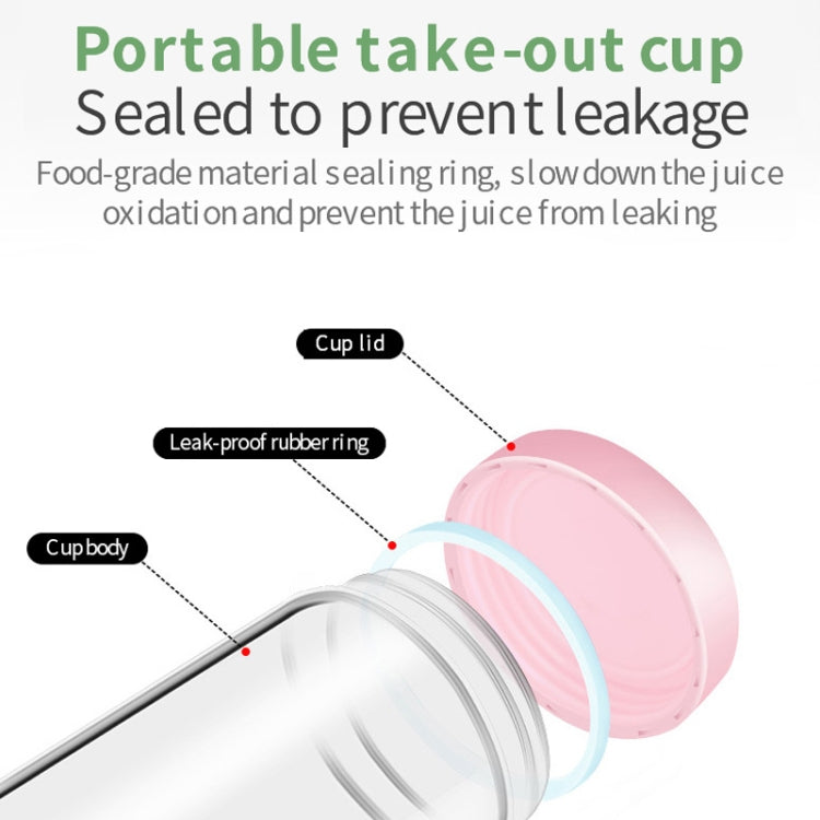 Household Fruit Juicer Portable Multi-Function Juice Cup(Goddess Pink) - Electric juicers by PMC TechLife | Online Shopping South Africa | PMC TechLife