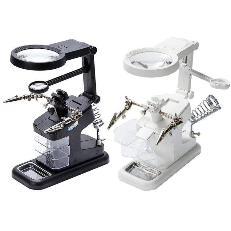Desktop Multifunctional Chip Welding Repair Inspection Magnifying Glass with LED Light(Black) - Repair Platform by PMC TechLife | Online Shopping South Africa | PMC TechLife