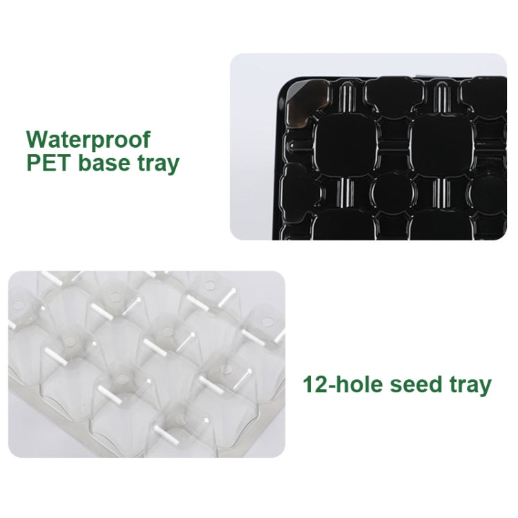 5 Set Plant Seed Starter Trays Kit,Seedling Tray Starter With Grow Light(Green) - Planting Bags by PMC Jewellery | Online Shopping South Africa | PMC Jewellery