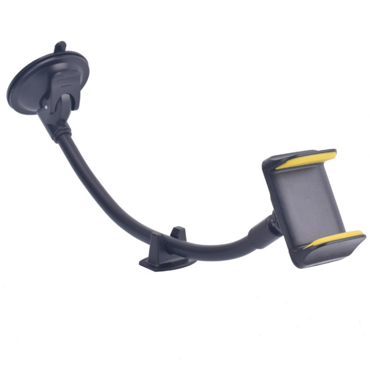 2 PCS Suction Cup Long Soft Hose Windshield Car Mobile Phone Clip Bracket(Yellow Box Packaging) - Car Holders by PMC TechLife | Online Shopping South Africa | PMC TechLife