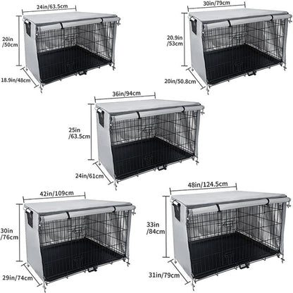 Oxford Cloth Pet Cage Cover Outdoor Furniture Dustproof Rainproof Sunscreen Cover, Size: 124.5x79x84cm(Grey) - Dust Covers by PMC Jewellery | Online Shopping South Africa | PMC Jewellery