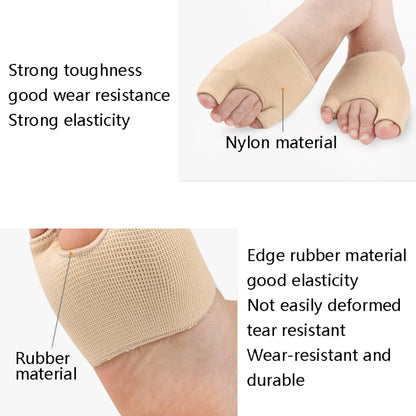 2 Pairs Threaded U-Shaped Forefoot Pad Hallux Valgus Corrector Socks, Size: S(Skin Color) - Corrector by PMC Jewellery | Online Shopping South Africa | PMC Jewellery