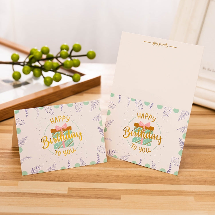 50 PCS Hot Stamping Embossed Birthday Card(7) - Cards & Invitations by PMC Jewellery | Online Shopping South Africa | PMC Jewellery