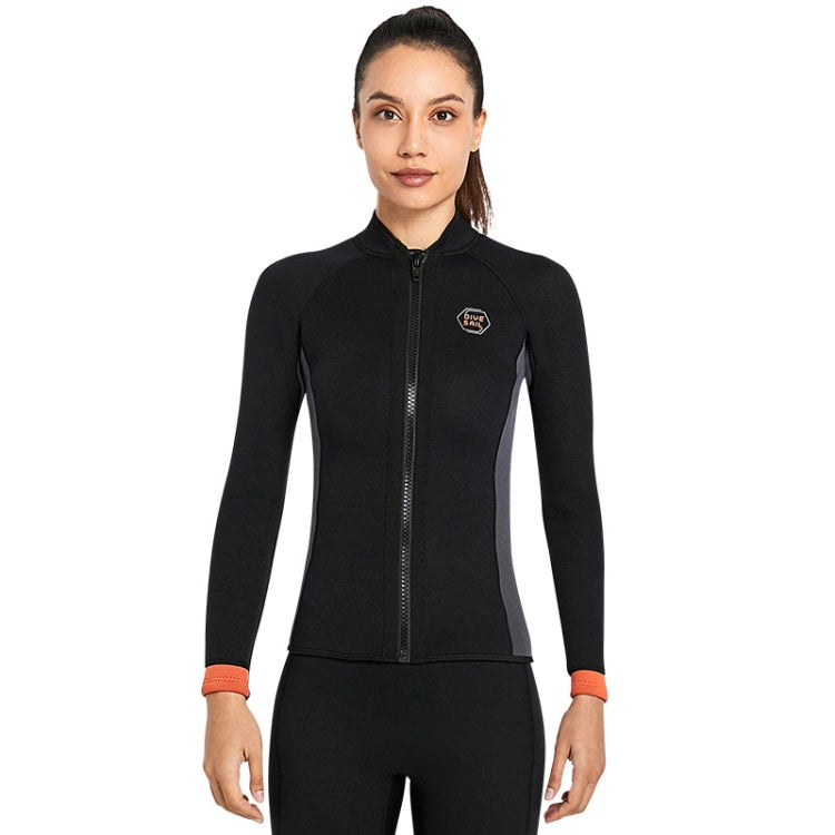 DIVE & SAIL 3mm Long Sleeve Thermal Diving Suit Cold Protection Surf Suit, Size: L(Women Black) - Swimwear by DIVE & SAIL | Online Shopping South Africa | PMC Jewellery | Buy Now Pay Later Mobicred