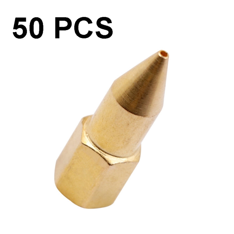 50 PCS Butter Machine Head Copper Universal Steel Tip Pneumatic Oil Nozzle Head - Other Tools by PMC TechLife | Online Shopping South Africa | PMC TechLife