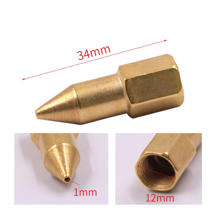 50 PCS Butter Machine Head Copper Universal Steel Tip Pneumatic Oil Nozzle Head - Other Tools by PMC TechLife | Online Shopping South Africa | PMC TechLife