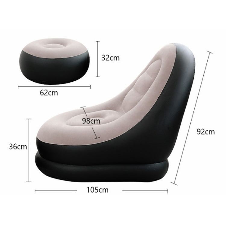 Lunch Break Inflatable Lazy Sofa, Bottom Color Random Delivery, Style: Sofa+Pedal - Sofas by PMC TechLife | Online Shopping South Africa | PMC TechLife | Buy Now Pay Later Mobicred