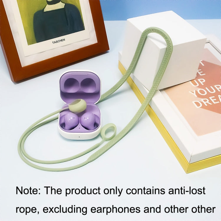 2 PCS Bluetooth Earphone Silicone Anti-Lost Cord For Samsung Glaxy Buds 2(White) - Anti-lost & Holder by PMC TechLife | Online Shopping South Africa | PMC TechLife