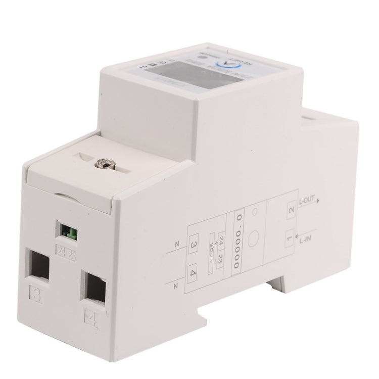 SINOTIMER DDS015 Backlight Display Single-phase Household Rail Energy Meter 5-80A 230V - Current & Voltage Tester by SINOTIMER | Online Shopping South Africa | PMC TechLife | Buy Now Pay Later Mobicred