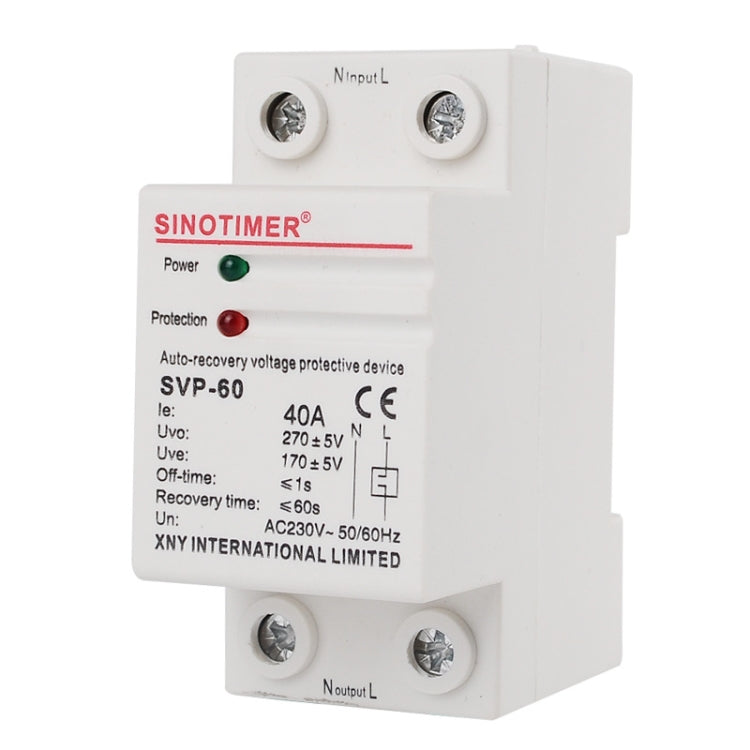 SINOTIMER Single-Phase Self-Duplex Intelligent Over-Pressure Protector(SVP-60) - Other Tester Tool by SINOTIMER | Online Shopping South Africa | PMC TechLife | Buy Now Pay Later Mobicred