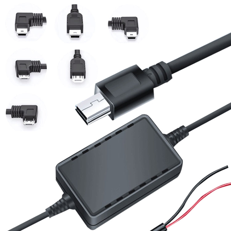 2 PCS USB Car Charge 12V To 5V Navigation Instrument Reduction Line(Mini Left Bend) - DIY Modified Charger by PMC TechLife | Online Shopping South Africa | PMC TechLife