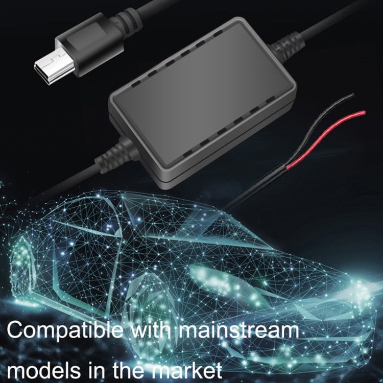 2 PCS USB Car Charge 12V To 5V Navigation Instrument Reduction Line(Mini Straight Head) - DIY Modified Charger by PMC Jewellery | Online Shopping South Africa | PMC Jewellery