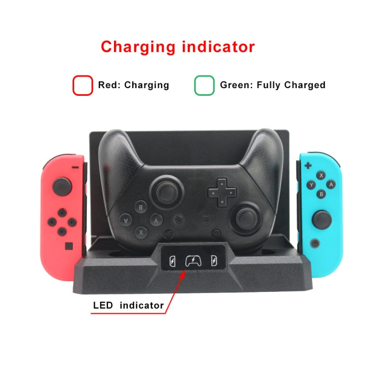 Multifunctional Game Console Handle Charging Base Storage Bracket For Nintendo Switch - Charger & Power by PMC TechLife | Online Shopping South Africa | PMC TechLife | Buy Now Pay Later Mobicred
