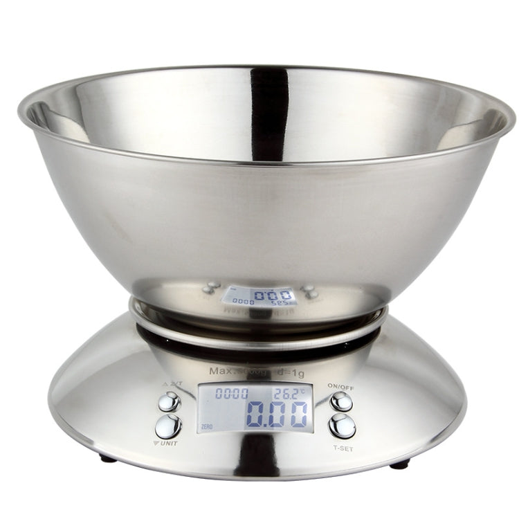 5kg/1g  High Precision Kitchen Scale Roasting Electronic Scale Coffee Scale with  Alarm Timer(Silver) - Kitchen Scales by PMC TechLife | Online Shopping South Africa | PMC TechLife