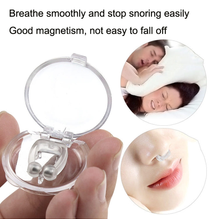 10 PCS Mini Portable Silicone Magnetic Snoring Stopper(Transparent) - Anti Snoring Tools by PMC Jewellery | Online Shopping South Africa | PMC Jewellery