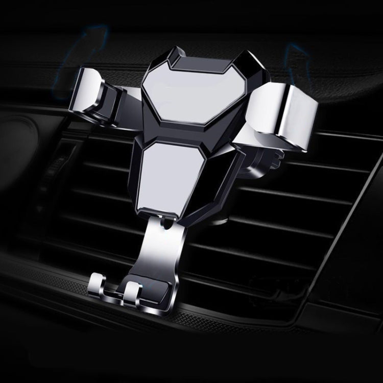 Universal Metal Gravity Car Phone Holder(Silver) - Car Holders by PMC TechLife | Online Shopping South Africa | PMC TechLife