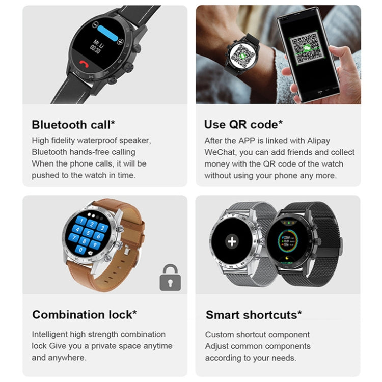 LOANIY DT70 Analog Digital Dual Display Smart Call Watch(Silver Silicone) - free shipping - PMC TechLife - Order now!