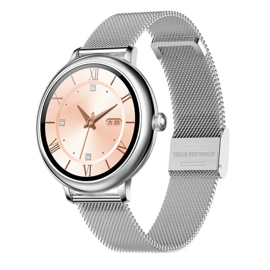 LOANIY CF80 1.08 Inch Heart Rate Monitoring Smart Bluetooth Watch, Color: Silver Steel - Smart Watches by LOANIY | Online Shopping South Africa | PMC Jewellery | Buy Now Pay Later Mobicred