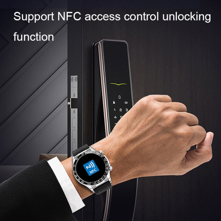 LOANIY E18 Pro Smart Bluetooth Calling Watch with NFC Function, Color: Green Silver Steel - Smart Watches by LOANIY | Online Shopping South Africa | PMC TechLife | Buy Now Pay Later Mobicred