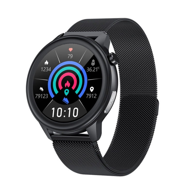 LOANIY E80 1.3 Inch Heart Rate Detection Smart Watch, Color: Black Steel - Smart Watches by LOANIY | Online Shopping South Africa | PMC Jewellery | Buy Now Pay Later Mobicred