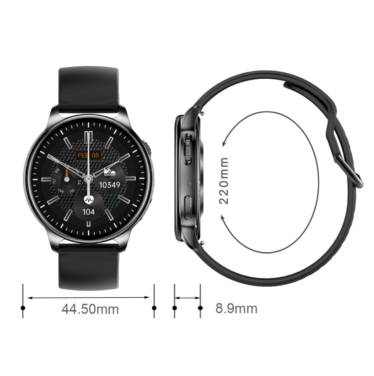 Wearkey Y22 1.32 Inch Bluetooth Calling Smart Watch with Rotary Button(Silver Gray) - free shipping - PMC TechLife - Order now!