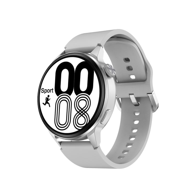 Wearkey DT4+ 1.36 Inch HD Screen Smart Call watch with NFC Function, Color: Silver Silicone - free shipping - PMC TechLife - Order now!