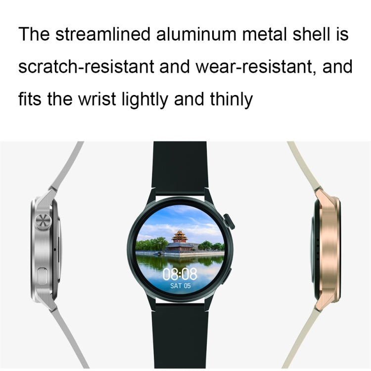 Wearkey DT4+ 1.36 Inch HD Screen Smart Call watch with NFC Function, Color: Black Steel - free shipping - PMC TechLife - Order now!
