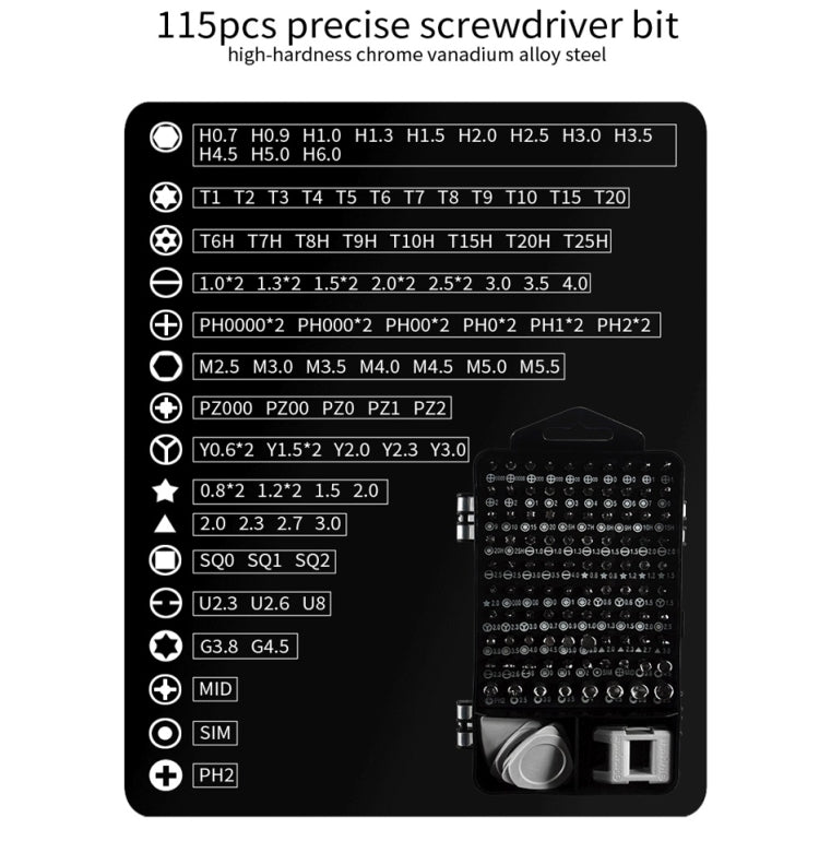 117 In 1 Screwdriver Set Watch Game Console Disassembly Tool - free shipping - PMC TechLife - Order now!