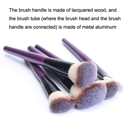 24 PCS / Set Beauty Makeup Brushes Tools Kit(Purple) - Makeup Brushes by PMC Jewellery | Online Shopping South Africa | PMC Jewellery