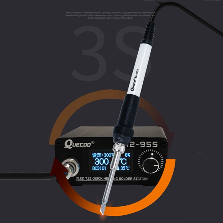 QUECOO 1.3-inch Screen Constant Temperature Soldering Iron, Set: EU Plug (955+907) - free shipping - PMC TechLife - Order now!