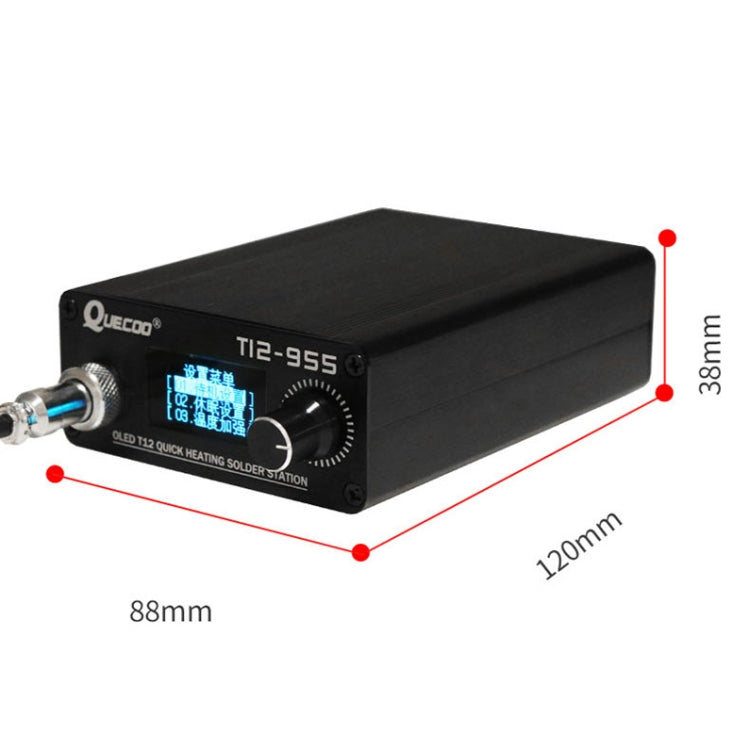 QUECOO 1.3-inch Screen Constant Temperature Soldering Iron, Set: EU Plug (955+M8) - free shipping - PMC TechLife - Order now!