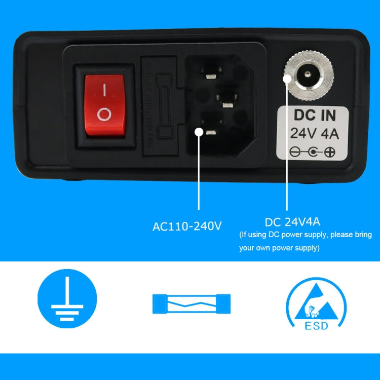 QUECOO 1.3 Inch Display Soldering Station with Handle, Set: EU Plug (Q19+M8) - free shipping - PMC TechLife - Order now!