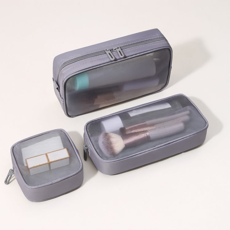 Multifunctional Portable Large Capacity Toiletry Cosmetic Bag, Color: Gray 3 PCS/Set - Storage Boxes by PMC Jewellery | Online Shopping South Africa | PMC Jewellery