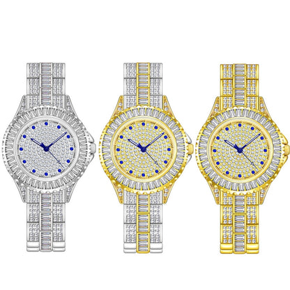 BS Bee Sister FA1686 Diamond Inlaid Ladies Watch Jewelry Chain Watch(Silver Golden) - Alloy Watches by BS Bee Sister | Online Shopping South Africa | PMC Jewellery | Buy Now Pay Later Mobicred