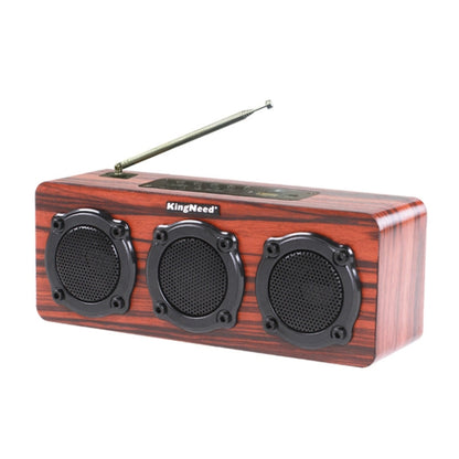 KingNeed S309 Wooden Multifunctional Wireless Bluetooth Speaker Card Subwoofer - Desktop Speaker by KingNeed | Online Shopping South Africa | PMC Jewellery