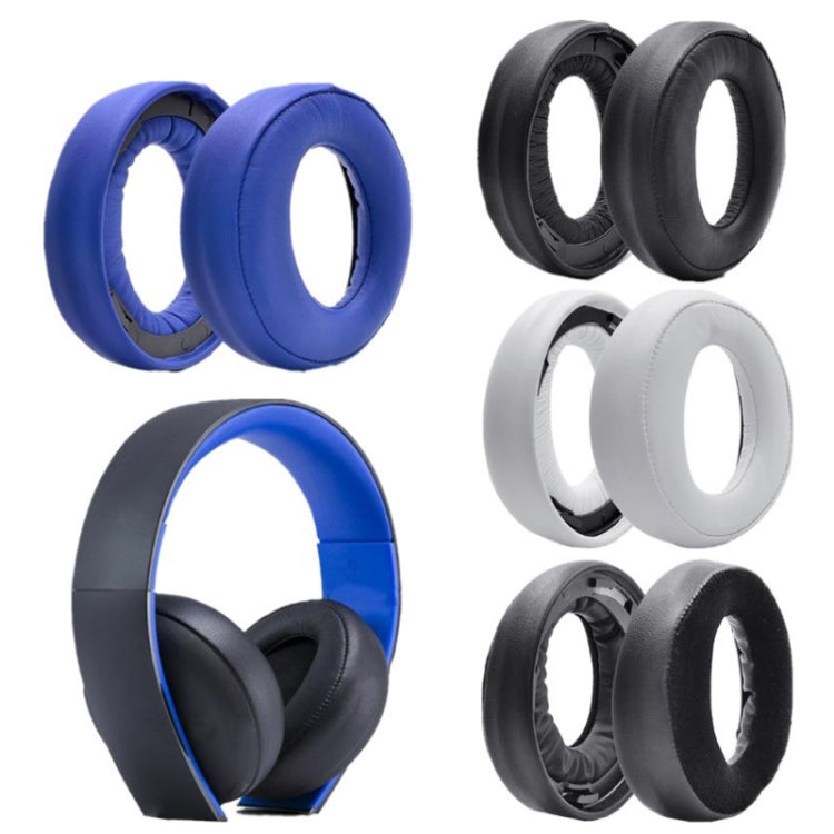 2 PCS Headphone Sponge Cover for SONY PS3 PS4 7.1 Gold,Style: White Earpads - Earmuff & Pad by PMC TechLife | Online Shopping South Africa | PMC TechLife