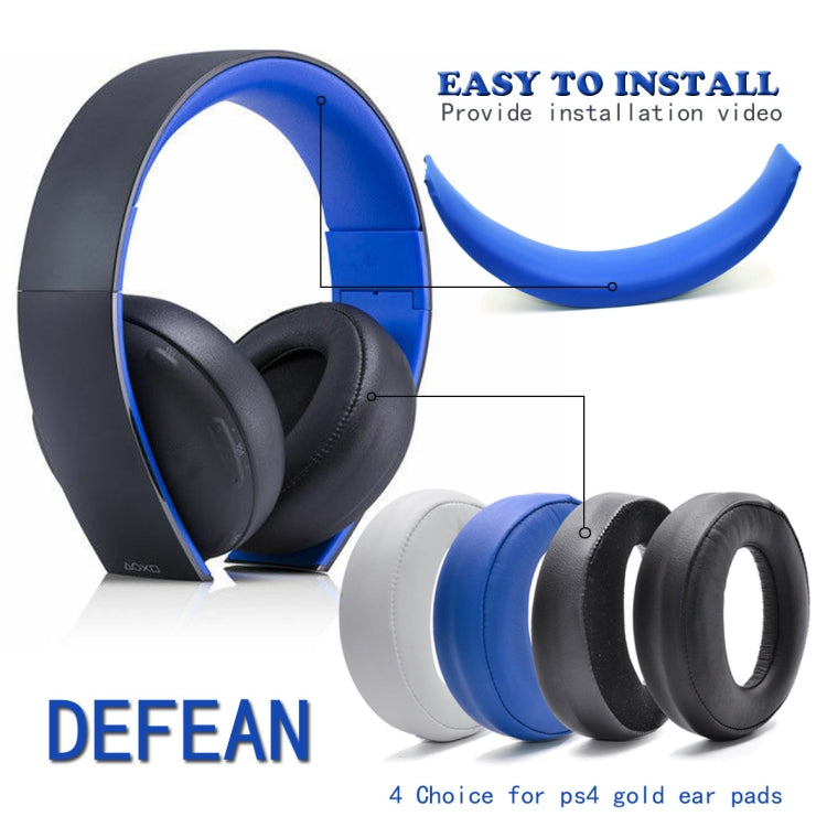 2 PCS Headphone Sponge Cover for SONY PS3 PS4 7.1 Gold,Style: Gray  Earpads - Earmuff & Pad by PMC TechLife | Online Shopping South Africa | PMC TechLife