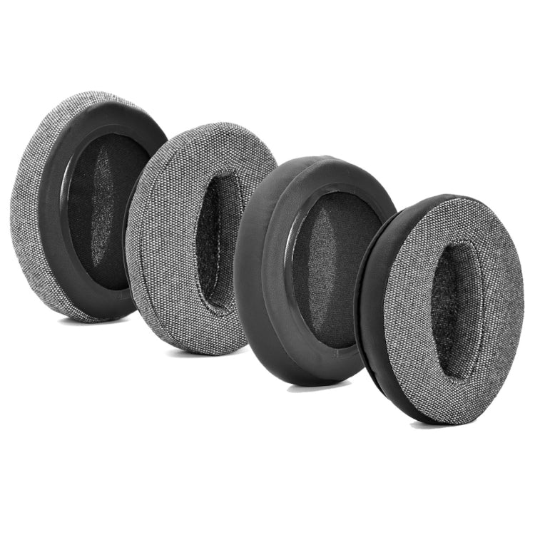 1 Pair Sponge Sleeve Ear Cushion for Sennheiser HD4.50BT HD4.40BTNC(PU Leather + Linen Gray) - Earmuff & Pad by PMC Jewellery | Online Shopping South Africa | PMC Jewellery