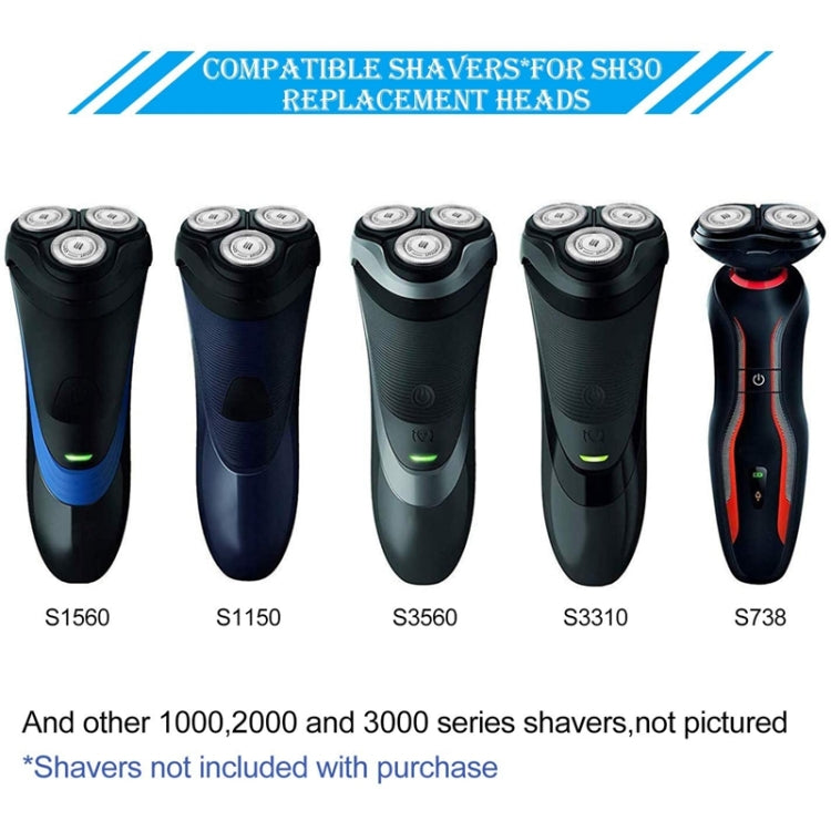 3pcs SH30 Razor Blade + Mesh Cover for Philips S1000 S2000 S3000 S4000 - free shipping - PMC TechLife - Order now!