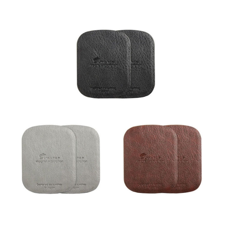 SUMITAP STHP-C40 Leather Square Magnetic Sheet Magnetic Car Phone Holder Accessories(Gray) - Hand-Sticking Bracket by SUMITAP | Online Shopping South Africa | PMC TechLife | Buy Now Pay Later Mobicred